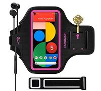 RUNBACH Fascia da braccio da corsa per Google Pixel 8/7/6/6 Pro/5a/4XL/3a XL/3 XL, custodia per esercizi di corsa a prova di sudore, con slot per schede per Pixel 8/7/6/6 Pro/5a/4XL/3a XL/3 XL (rosa)