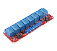 RUNCCI-YUN 1 Pezzi Modulo Relè a 8 Canale 24V,Scheda Relè 24V con Fotoaccoppiatore scheda di espansione trigger Alto e Basso,per Raspberry Pi e scheda Arduino