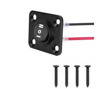 RUNCCI-YUN 12V pannello interruttore,Pulsante Interruttore Rotondo,3 pin 12-24V ON-OFF-ON 1 Gruppi Pannello interruttori a levetta,Pannello Interruttori a Bilanciere per Auto, Barca, Camion