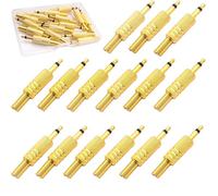 RUNCCI-YUN 15-Pack Connettore Jack Maschio 3.5mm, Mono 3.5, Audio 3,5 2 Poli Oro