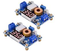 RUNCCI-YUN 2Pcs DC-DC Convertitore di tensione Buck Modulo di alimentazione Modulo step-down regolabile Modulo di alimentazione stabile 4-38V to 1.25-36V 5A con display a LED