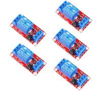 RUNCCI-YUN 5 Pezzi Modulo Relè a 1 Canale 5V Trigger di Livello Alto e Basso con Isolamento Optoaccoppiatore per Relè Arduino