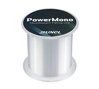 Runcl, lenza da pesca Powermono, monofilamento, 300/500/1000Yds - massima resistenza, ammortizzatore, sospensione in acqua, non si annoda - lenza da pesca mono 1,3-15 kg, bassa e alta visibilità disponibile, A - Clear, 6LB(2.7kgs)/0.20mm/1000yds