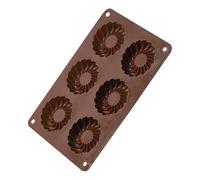 Runde Silikon Backform - 6 Fächer Form Für Schokolade Bonbons Pudding Und Seifenherstellung | Wiederverwendbare Antihaftform Für Dessert Küche Bäckerei Handarbeit DIY Süßigkeiten Muffins Basteln Haush