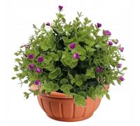 Runder Plastik-Pflanztopf 26 cm Terrakotta-Farbton Verona