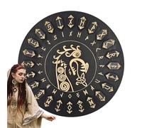 Rune Divinatorie In Legno - Set Da 25 Pezzi Per Streghe, Simboli Incisi Su Legno, Strumenti Decorativi Per Artigianato, Disco Completo E Guida | Lancio Di Incantesimi Di Meditazione, Predizione Del Fu