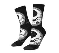 Rune Scandinave Del Corvo Nero Vichingo Unisex Calze Escursionismo Traspiranti Calzini Termici Termici Calzini Sportivi Per Montagna Corsa Escursionismo