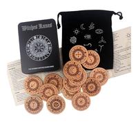 Rune Stone Set - 14 Pezzi Spiritual Emotional | Strumenti Di Divinazione Forniture Per Le Streghe | Per Le Riunioni Familiari Amici Avventura Meditazione Travel A Casa Fortune Raccontare La Lettura De