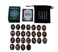 Rune streghe - Rune da meditazione con manuale e custodia - rune in legno, mitologia, divinazione, set per meditazione, spirituale, divinazione