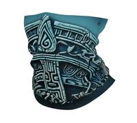 Rune Vichinghe Norvegesi Blu Antiche Uomo Donna Bandana Durevole Sciarpa al Collo Antivento Scaldacollo per Yoga Escursionismo Campeggio