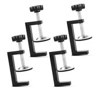 RUNEAY Morsettiera a C - Set 4 Pezzi, Morsetto da Tavolo Regolabile, Supporto a Vite Universale