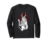 Runes Heilung Camicia Sciamano per Vichingo Maglia a Manica