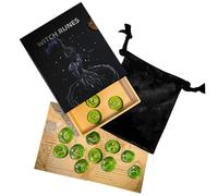 Runes Imposta 13pcs Rune Stones con guida per la guida e la custodia di velluto Forniture di divinazione Strumenti di divinazione per principianti e utenti esperti |.Forniture per stregoneria