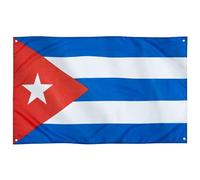 Runesol Bandiera Cuba, 3ft x 5ft, 4 Occhielli, Occhiello in Ogni Angolo, Bandiera Stella Solitaria, Trionfo della Rivoluzione, Esterno, Giorno della Vittoria