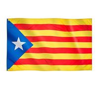 Runesol bandiera della Catalogna, Estelada, 91x152cm, 3ft x 5ft, 4 occhielli, Bandiera dell'Indipendenza Catalana, Barcellona