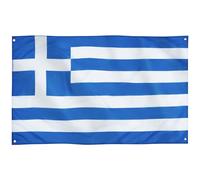 Runesol Bandiera Grecia, 3ft x 5ft, 4 Occhielli, Blu e Bianca, Ελληνική Σημαία, Interno ed Esterno, Giorno dell'indipendenza