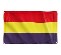 Runesol Bandiera Repubblica Spagnola, 91x152cm, 3ft x 5ft, 4 Occhielli, Un Occhiello In Ogni Angolo, Tricolore, Repubblica, Interno, Esterno, Colori Vividi