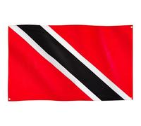 Runesol Bandiera Trinidad e Tobago, 91x152cm, 3ft x 5ft, 4 Occhielli, 1 Occhiello in Ogni Angolo, Bandiera Caraibi, Banidera Trini, Banidera Nazionale, Interno, Esterno, Colori Vividi