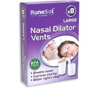 Runesol Dilatatore Nasale Antirussamento, 8 X Chiaro Grande Divaricatore Nasale,