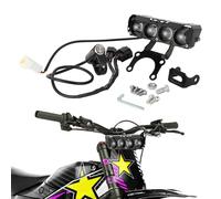 Runfarr Barra faro anteriore per moto, kit plug and play, con interruttore e staffa di montaggio, per Talaria Sting MX3/MX4/MX5