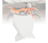 Runfarr Tabella Portanumero Moto,Targa Anteriore Moto in Plastica ABS Ricambio per 125/250/300/350/500 SX SX-F XC XC-F 2023-2024 Bianco