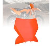 Runfarr Tabella Portanumero Moto,Targa Anteriore Moto in Plastica ABS Ricambio per 125/250/300/350/500 SX SX-F XC XC-F 2023-2024 Arancione