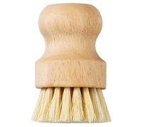 RUNFENG 1 Pc Spazzola Bamboo Cucina,Spazzola per la Pulizia degli Utensili da Cucina in bambù Sisal per Funghi Pulizia Verdure Delicata dei Scrub Brush for Dish Pans Kitchen Sink Cleaning