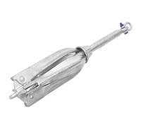 Runheo Ancoraggio pieghevole argento, 12 kg, in ghisa zincata a caldo, 4 lamelle per ancoraggio a terra, chiusura rapida da applicare per gommoni, kayak, porto, baia