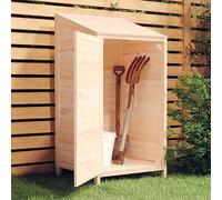 Runheo Capanno per attrezzi in legno di abete massiccio, 55 x 52 x 112 cm, resistente alle intemperie e chiudibile, salvaspazio, per riporre attrezzi, bicicletta, tosaerba e bidone della spazzatura