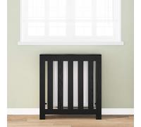 Runheo Copertura per termosifone, effetto quercia nera, in legno, 78 x 20 x 82 cm, con vano portaoggetti, per soggiorno, bagno, camera da letto, risparmio di calore ed energia