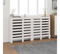 Runheo Copertura per termosifone, in legno di pino massiccio, 210 x 21 x 85 cm, con design a lamelle, per soggiorno, bagno, camera da letto, ripiano e regolazione della temperatura a risparmio