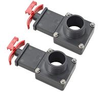 Runheo Cursore di chiusura per piscina, 2 pezzi, 3,8 cm, in ABS con staffa di bloccaggio, resistente al cloro, compatibile con i comuni rubinetti per tubi, ideale per piscine, vasche idromassaggio