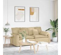 Runheo Divano modulare con cuscino, in velluto a coste, 224 x 105 x 64 cm, divano angolare imbottito a 2 posti, con braccioli, elemento di seduta ed estensione, versatile per soggiorno, lounge comfort