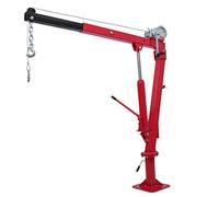 Runheo Gru pickup con verricello e verricello manuale, orientabile a 360 gradi, 9,5 m, argano di carico con gancio e cricchetto, braccio di carico regolabile per carico, montagna, officina, rimorchio