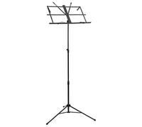 Runheo Leggio nero in acciaio, leggio regolabile in altezza da 66 a 130 cm, con supporto per spartiti 46,5 x 29 cm, pieghevole per palcoscenico, studio, concerto, casa