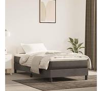Runheo Materasso a molle insacchettate medio, grigio scuro, velluto, 90 x 190 x 20 cm, con rivestimento traspirante, imbottitura ergonomica in schiuma fredda, reversibile, per camera da letto e letto