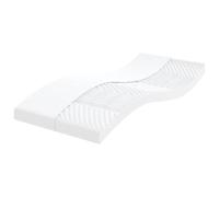 Runheo Materasso in schiuma, 100 x 220 cm, con design ergonomico a 7 zone, grado di durezza 20 ILD, traspirante, con rivestimento lavabile, ideale come futon, schiuma fredda