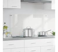 Runheo Pannello posteriore da cucina trasparente in vetro temperato, 100 x 50 cm, resistente al calore, durevole, per cucina e sala da pranzo, design moderno, facile da pulire