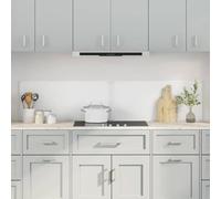 Runheo Pannello posteriore da cucina trasparente in vetro temperato, 2 pezzi, 90 x 40 cm, resistente al calore, con 4 fori preforati, per una cucina moderna, protezione durante la cottura e la cottura