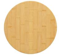 Runheo Piano da tavolo in bambù, diametro 40 x 4 cm, piano per mobili in bambù laccato, versatile piano di lavoro e piano di ricambio per cucina, tavolo da pranzo, soggiorno, ufficio, officina, facile