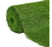 Runheo Prato artificiale, 1 x 8 m, 40 mm, verde, facile da pulire, resistente ai raggi UV, in polipropilene con effetto naturale, per balcone, terrazza, giardino, decorazione versatile e durevole per