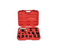 Runheo Set di estrattori per cuscinetti a sfera, 21 pezzi, per auto, officina, forcella di pressione da 152 mm, mandrino di pressione da 230 mm, con adattatore, valigetta per riparazione e montaggio