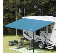 Runheo Telone impermeabile 240 x 460 cm con poliestere, ignifugo e resistente al vento, con aste in metallo e tiranti per campeggio, escursionismo, protezione all'aperto e pernottamento