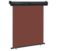 Runheo Tenda da sole laterale per balcone, colore marrone, 145 x 250 cm, resistente ai raggi UV, impermeabile, protezione dal vento, con rullo in alluminio e accessori di montaggio, per giardino