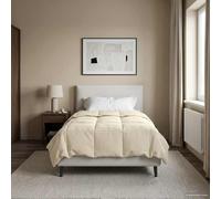 Runheo Trapunta estiva color crema, 140 x 220 cm, in microfibra, leggera e traspirante, con design in tessuto su due lati e morbido lato in velluto, ideale per le calde notti estive e facile da pulire