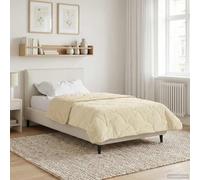 Runheo Trapunta estiva in microfibra e pile orsacchiotto, 135 x 220 cm, traspirante, facile da pulire, con imbottitura in fibra termoregolante, versatile per l'estate e il comfort del sonno in