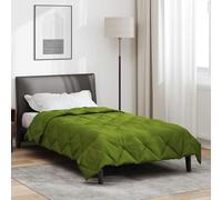 Runheo Trapunta estiva verde, 200 x 155 cm, in microfibra, leggera e traspirante, con trapuntata, lavabile, per camera da letto, regola la temperatura, delicata sulla pelle, anallergica