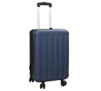 Runheo Valigia da viaggio blu scuro con serratura in plastica ABS 34 x 23 x 55,5 cm, trolley leggero con guscio rigido, bagaglio a bordo per volo e treno, viaggi, fine settimana e ordine