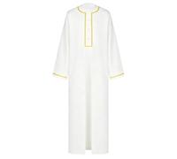 Runhomal Bambini Caftano Abaya Kaftan Musulmano Arabo Un Ragazzo Tòbè Thobe | Toghe Classiche E Moderate Bambini,Roba La Preghiera Musulmana,Maniche Lunghe,Casual,Vita Quotidiana Informale,Festa A Tema