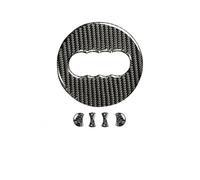runhuabaihuo Anello for Volante Auto in Fibra di Carbonio, Decorazione, Accessori for Auto, for Audi A4 B8 8K A6 C6 4F Q5 8R Q7 4L A3 8V(Type A)